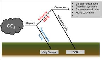 comparison between sequestration and utilization of captured co2